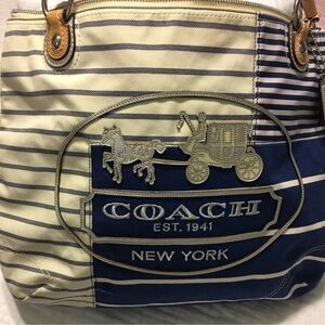 Coach Poppy Patchwork Tote